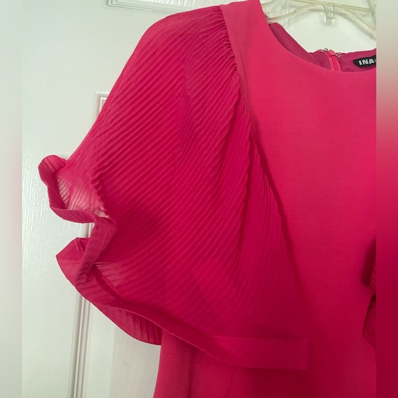 Pink Ruffle Sleeve Dress - Picture 3 of 7